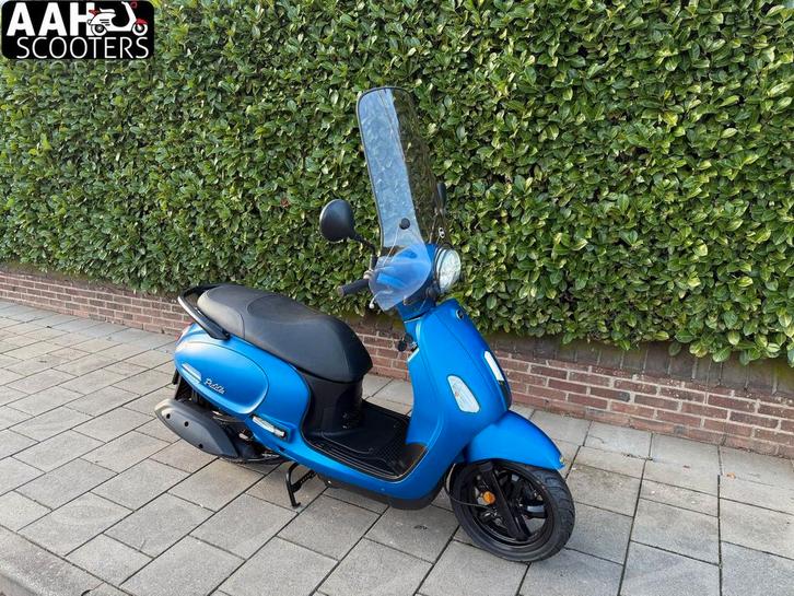 Sym fiddle 4 2021 25km/u 1465km + windscherm, Fietsen en Brommers, Scooters | SYM, Zo goed als nieuw, Fiddle, Maximaal 25 km/u