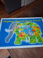 Olifant shaped puzzel - 1000 stukjes, Hobby en Vrije tijd, Ophalen of Verzenden, 500 t/m 1500 stukjes, Zo goed als nieuw, Legpuzzel