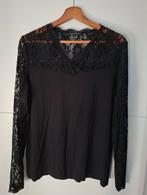 Mooie zwarte top met kantdetail Tramontana mast L 40/42, Kleding | Dames, Tops, Tramontana, Zwart, Maat 42/44 (L), Ophalen of Verzenden