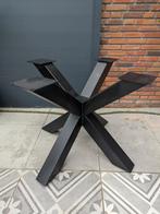 Stalen matrix spinpoot zwart tafelpoot, Ophalen, Zo goed als nieuw, Rechthoekig, 50 tot 100 cm