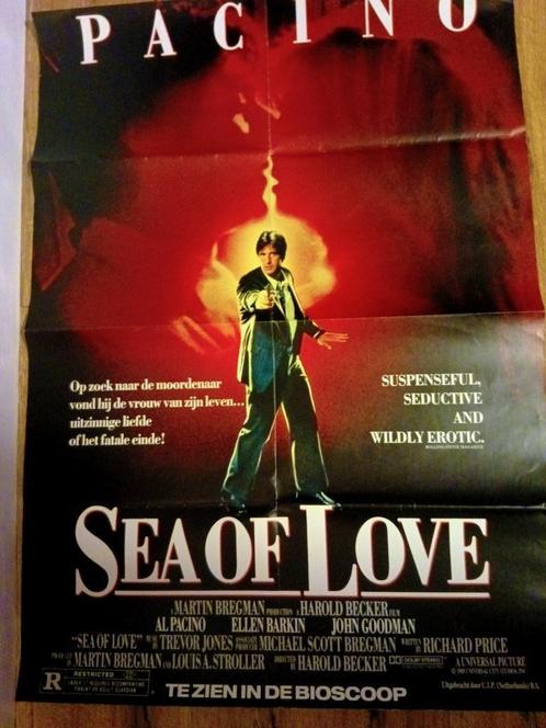 Originele Bioscoop Poster van ''Sea of Love'' uit 1989., Verzamelen, Posters, Zo goed als nieuw, Film en Tv, Deurposter of groter
