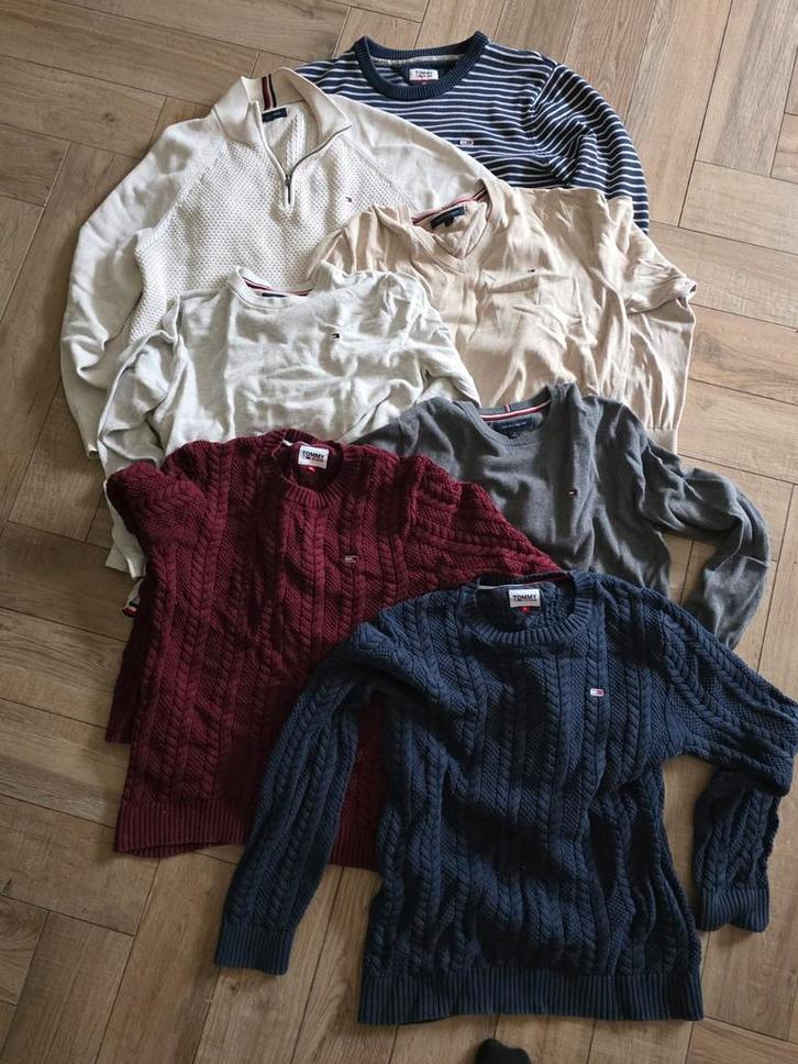 Tommy Hilfiger Collectie maat L, Kleding | Heren, Truien en Vesten, Gedragen, Overige maten, Blauw, Ophalen