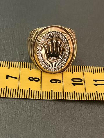 Mooie grote 14k gouden Rolex ring 10.3 gr maat 19 beschikbaar voor biedingen