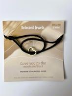 Premium Sterling 925 zilver goudkleurig hart armband, Ophalen of Verzenden, Nieuw, Zilver, Zilver