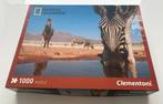 National Geographic zebra puzzle (1000 stukjes), Ophalen of Verzenden, 500 t/m 1500 stukjes, Zo goed als nieuw
