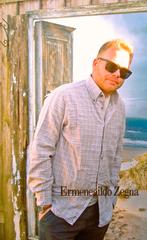 ERMENEGILDO ZEGNA 😎 flanellen overhemd mt IV L, Ermenegildo Zegna, Verzenden, Beige, Zo goed als nieuw