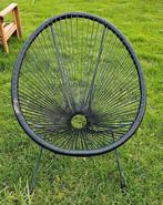 Zwarte Tuinstoel - Relaxen in Stijl!, Huis en Inrichting, Gebruikt, Zwart, Ophalen of Verzenden, Metaal