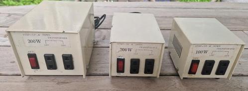 Omvormer Transformator 220V-110V  3x, Hobby en Vrije tijd, Elektronica-componenten, Gebruikt, Ophalen