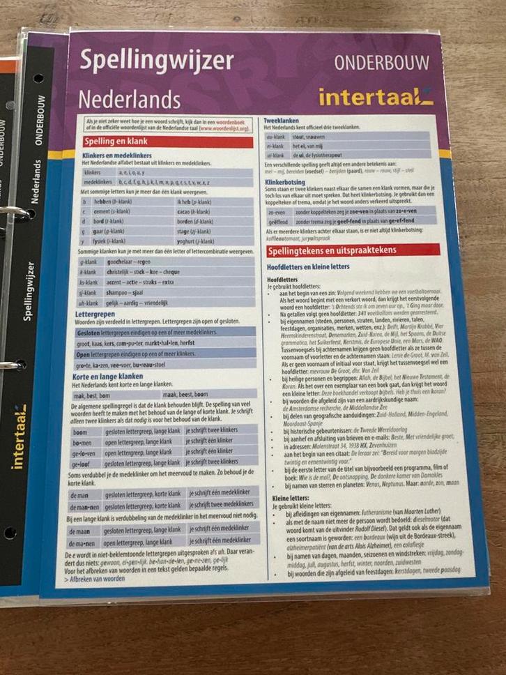 Spellingwijzer Nederlands - Onderbouw, Boeken, Studieboeken en Cursussen, Zo goed als nieuw, MBO, Alpha, Ophalen of Verzenden