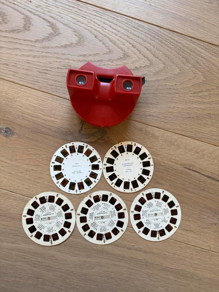 Vintage View-Master met 5 Schijven - Speelgoed Collectie, Antiek en Kunst, Antiek | Speelgoed, Ophalen of Verzenden