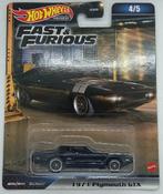 Hotwheels Premium Fast & Furious 1971 Playmouth GTX, Verzenden, Nieuw, Auto