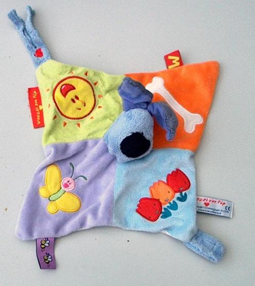 knuffel doekje Woezel (met groen ribfluweel), Kinderen en Baby's, Speelgoed | Knuffels en Pluche, Hond, Ophalen