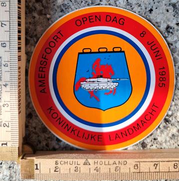 Vintage sticker Koninklijke Landmacht open dag Amersfoort  beschikbaar voor biedingen