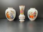 Prachtig 3 delig kasstel met romantische taferelen, Ophalen, Wit, Aardewerk of Porselein, Minder dan 50 cm