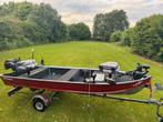 Te koop: Complete aluminium visboot met Suzuki 4-takt., Watersport en Boten, Speedboten, Gebruikt, Aluminium, Ophalen of Verzenden
