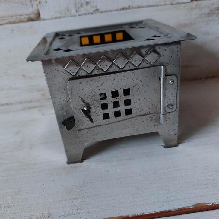 theelichtje oud met brandertje orginele staat, Antiek en Kunst, Antiek | Woonaccessoires, Ophalen