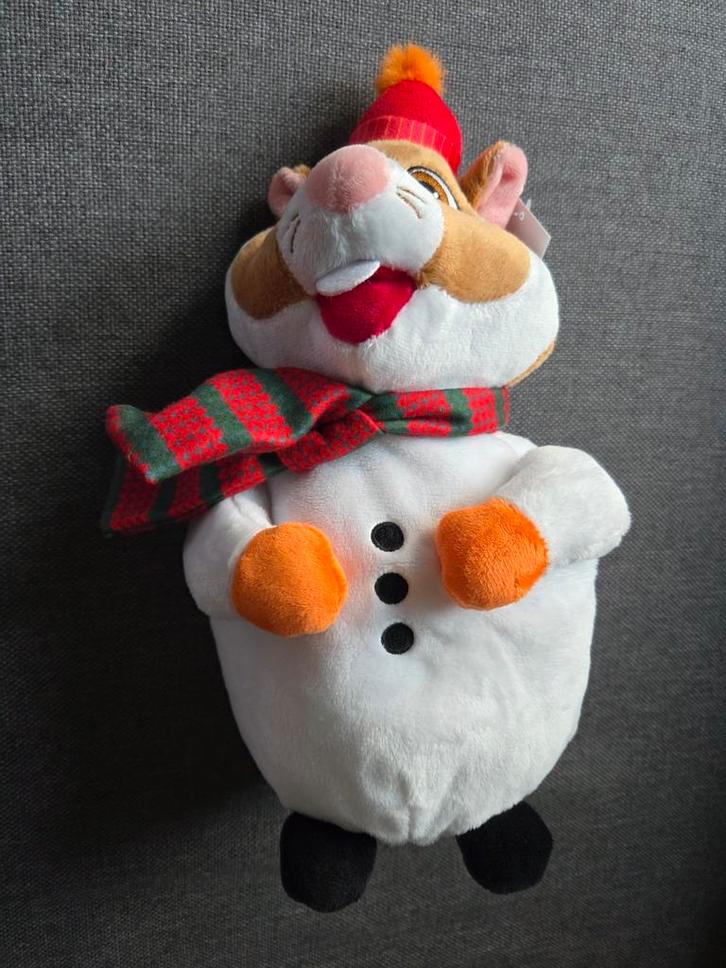 Hamster als Sneeuwpop Knuffel, Kinderen en Baby's, Speelgoed | Knuffels en Pluche, Nieuw, Ophalen of Verzenden