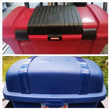 2 Curver Speelgoed kleding gereedschap Opbergbak opbergbox beschikbaar voor biedingen