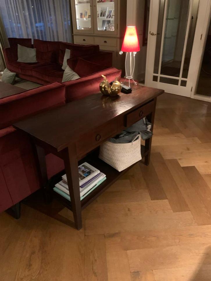 Houten Sidetable Klassiek 120x44, ophalen na 15 okt, Huis en Inrichting, Tafels | Sidetables, Gebruikt, 25 tot 50 cm, 100 tot 150 cm