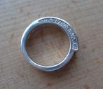 zilveren ring ESPRIT met rijen steentjes zijkant [951], Verzenden, 19 tot 20, Zo goed als nieuw, Dame