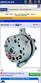 60 amp dynamo, Ophalen of Verzenden, Nieuw, Ford