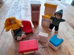 Poppenhuis popjes Plan Toys en meubels van hout, Kinderen en Baby's, Ophalen of Verzenden