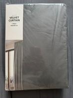 Gordijn AUSTRA 140x300 6 stuks fluweel grijs Jysk, Ophalen, 100 tot 150 cm, 200 cm of meer, Zo goed als nieuw