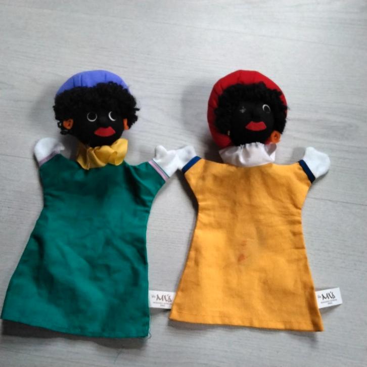 Zwarte Piet handpoppen poppenkastpoppen sinterklaas, Diversen, Sinterklaas, Ophalen of Verzenden