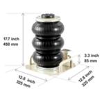Luchtkrik, 3 ton capaciteit, 5,5-17,7 cm hefbereik, wit, Verzenden, Nieuw