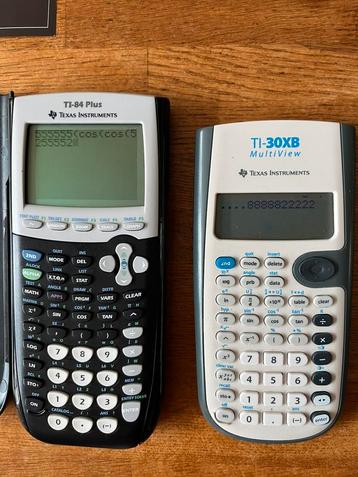 TI-84 Plus en TI-30 XB calculators beschikbaar voor biedingen