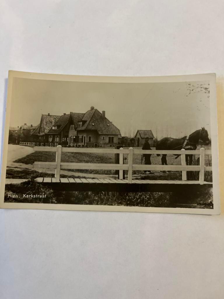 Oude ansichtkaart Hien Kerkstraat, Ophalen of Verzenden, Ongelopen, Gelderland