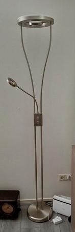 Moderne staande lamp met leeslamp, Ophalen, Zo goed als nieuw, Metaal, Modern