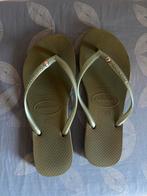 Havaianas slippers maat 37/38 groen, Havaianas, Ophalen of Verzenden, Gedragen, Slippers