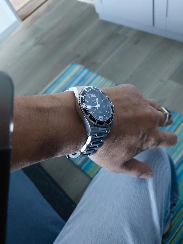 Longines  Hydroconquest 41mm automaat, Sieraden, Tassen en Uiterlijk, Horloges | Heren, Gebruikt, Polshorloge, Overige merken