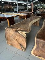 Unieke robuuste massief houten eettafels nieuw, Ophalen, Nieuw, Vijf personen of meer, Rechthoekig
