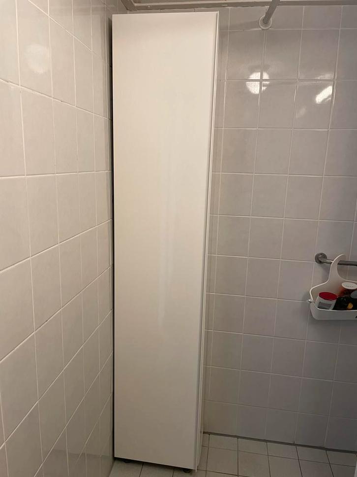 Witte Badkamerkast met Planken, Huis en Inrichting, Kasten | Kledingkasten, Zo goed als nieuw, 150 tot 200 cm, Minder dan 50 cm