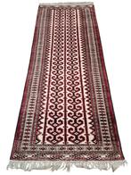 Handgeknoopt Perzisch wol Beloutch tapijt loper 78x188cm, Huis en Inrichting, Crème, Zo goed als nieuw, 150 tot 200 cm, Rechthoekig