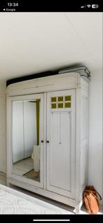Antieke Kast met Lades, Legplanken & Hanggedeelte, Huis en Inrichting, Ophalen, Gebruikt, 100 tot 150 cm, Met lade(s)
