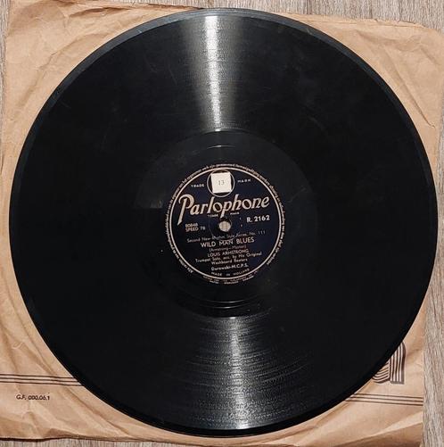 Louis Armstrong - Parlophone 78 toeren plaat, Audio, Tv en Foto, Platenspelers, Gebruikt, Platenspeler, Overige merken, Ophalen of Verzenden