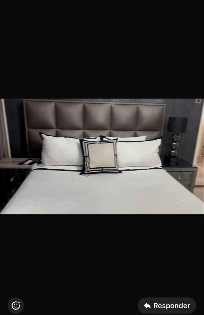 Bed met hoofdbord en opbergvak - Zonder matras!, Huis en Inrichting, Slaapkamer | Bedden, Gebruikt, Tweepersoons, 160 cm, 200 cm