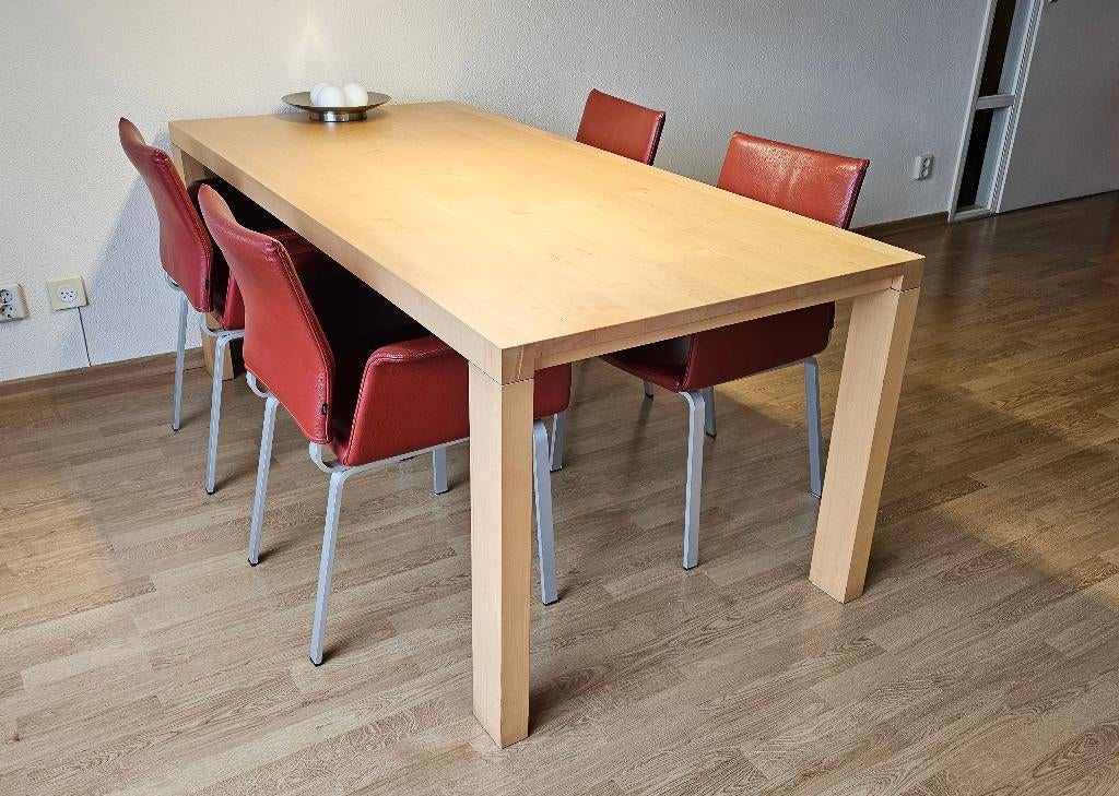 ARCO Essenza design eettafel 90  190 cm nieuwstaat, Huis en Inrichting, Tafels | Eettafels, Ophalen, Modern design, Eikenhout