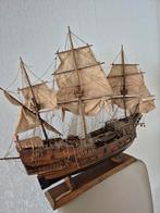 Antiek spaans galjoen houten scheepsmodel, Antiek en Kunst, Ophalen of Verzenden