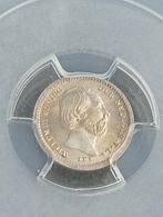 5 Cent 1850 MS66, Koning Willem III, Zilver, Ophalen of Verzenden, Losse munt