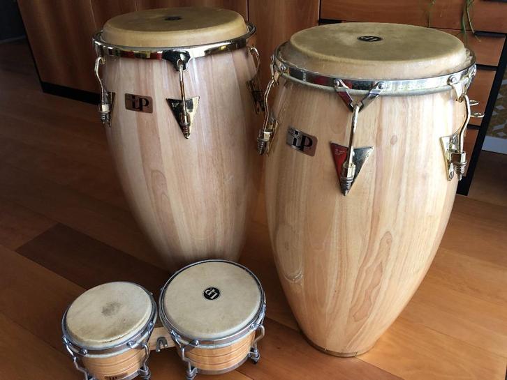 Complete LP Latin Percussion Set – Conga, Tumba & Bongo's, Muziek en Instrumenten, Percussie, Gebruikt, Trommel, Ophalen