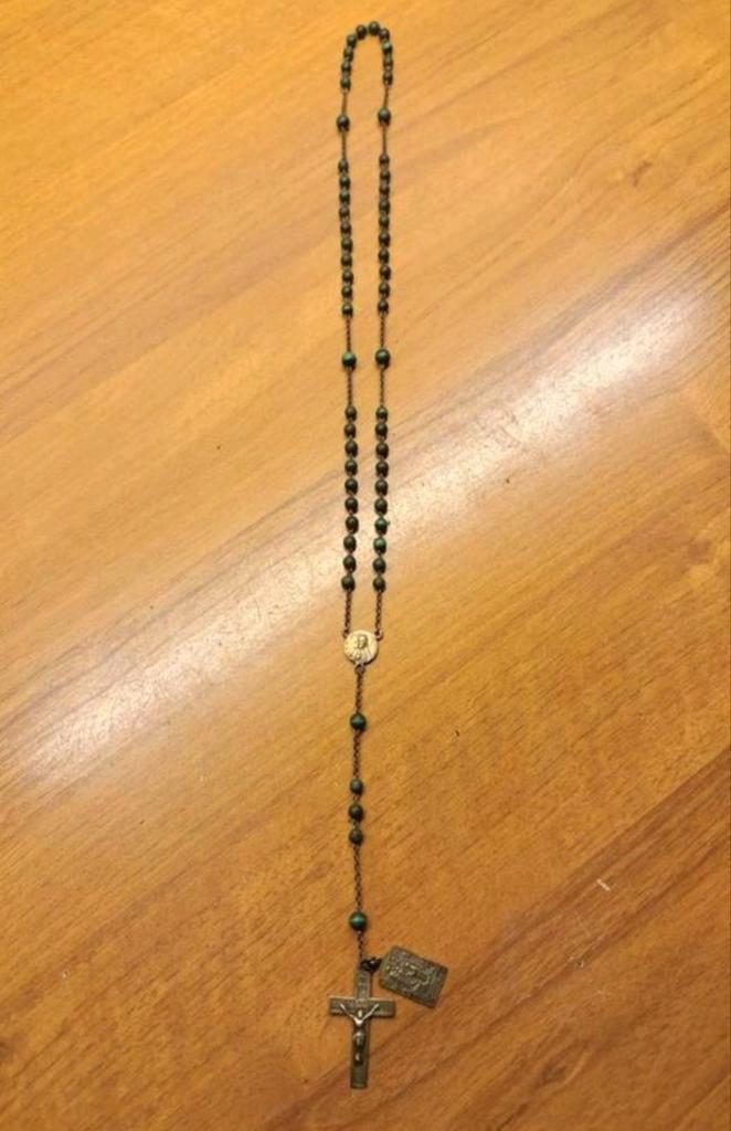 Antieke vintage Rozenkrans ketting Paternoster, Antiek en Kunst, Antiek | Religie, Ophalen of Verzenden
