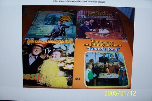 8 lp's van o.a. johnny jordan-tante leen-willy alberti, Cd's en Dvd's, Vinyl | Nederlandstalig, Gebruikt, Levenslied of Smartlap