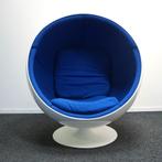 Eero Aarnio Originals Ball Chair Design Fauteuil | Blauw/Wit, Huis en Inrichting, Fauteuils, Gebruikt, -, -, Stof