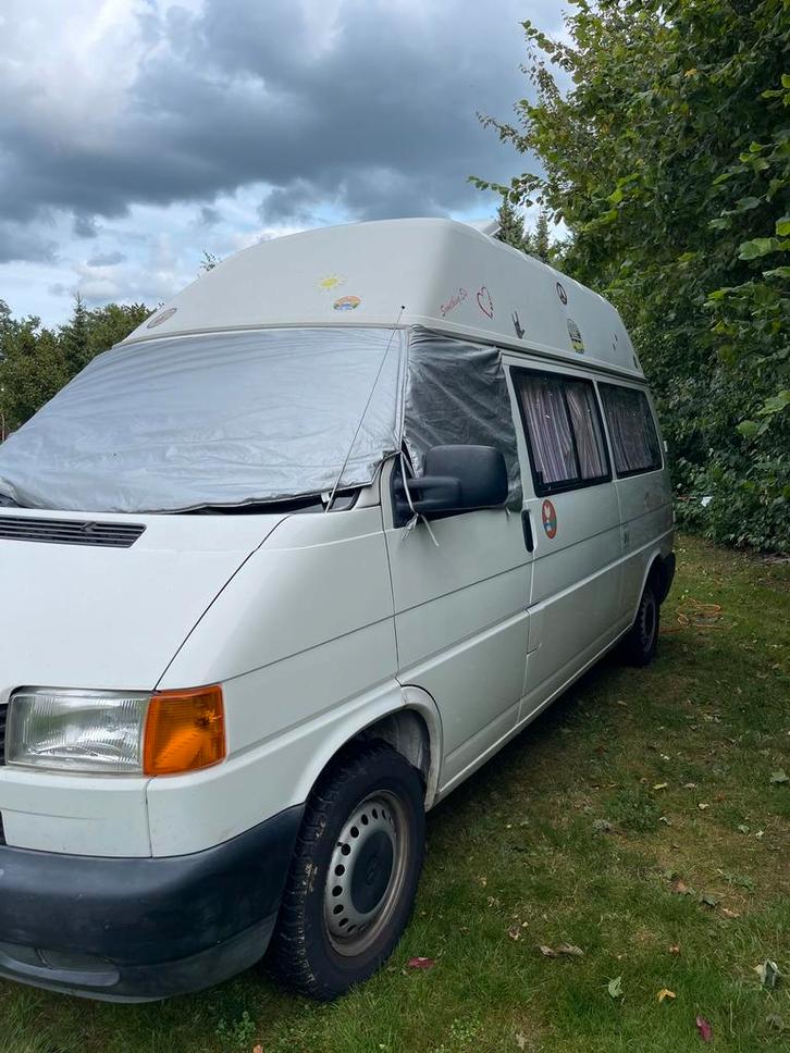VW T4 L2 verhoogd dak  75.000 km., Caravans en Kamperen, Campers, Particulier, tot en met 2, Buscamper of Camperbus, Volkswagen