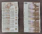 40 biljetten van 100 gulden: 20 x snip en 20 x steenuil, Postzegels en Munten, Bankbiljetten | Nederland, Ophalen of Verzenden
