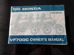 Instructieboek Honda Magna VF700C 1985, Verzenden, Honda